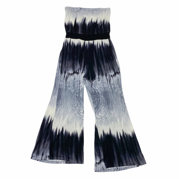 MONTEAU Tie Dye Ombre Embroidered Jumpsuit M - Picture 3 of 15